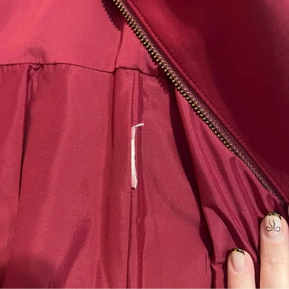 DONNA KARAN RED RASPBERRY FUCHSIA PEPLUM BLAZER JACKET SIZE 4 - Picture 5 of 7